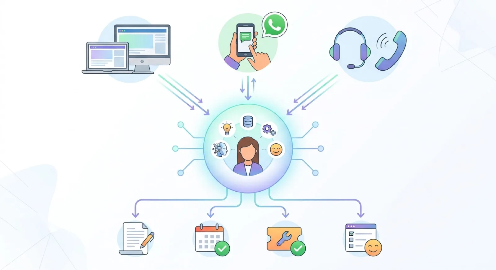 Web, WhatsApp y teléfono conectados al mismo asistente del municipio