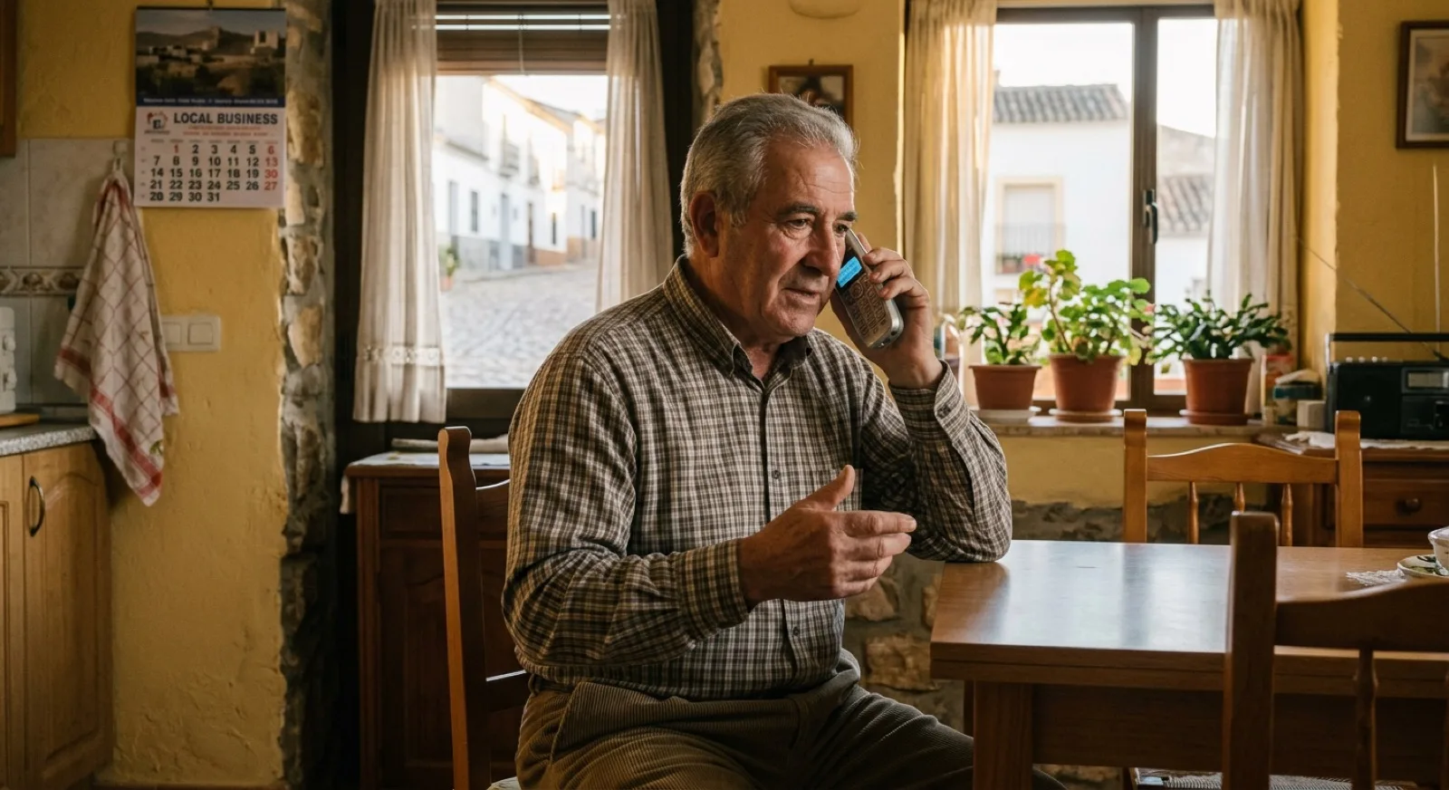 Vecino llamando al Ayuntamiento para pedir información
