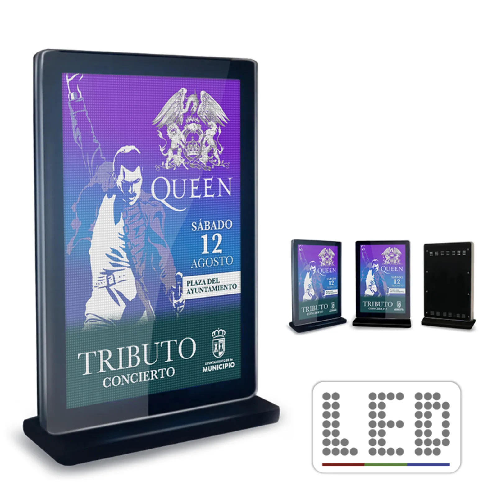 Pantalla LED una cara · pixel pitch 4 mm