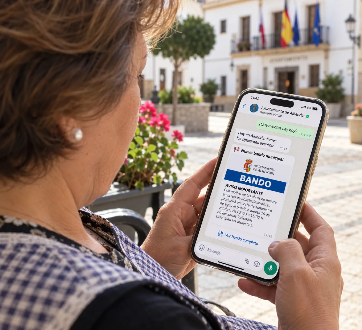 Lista de difusión oficial del Ayuntamiento en WhatsApp