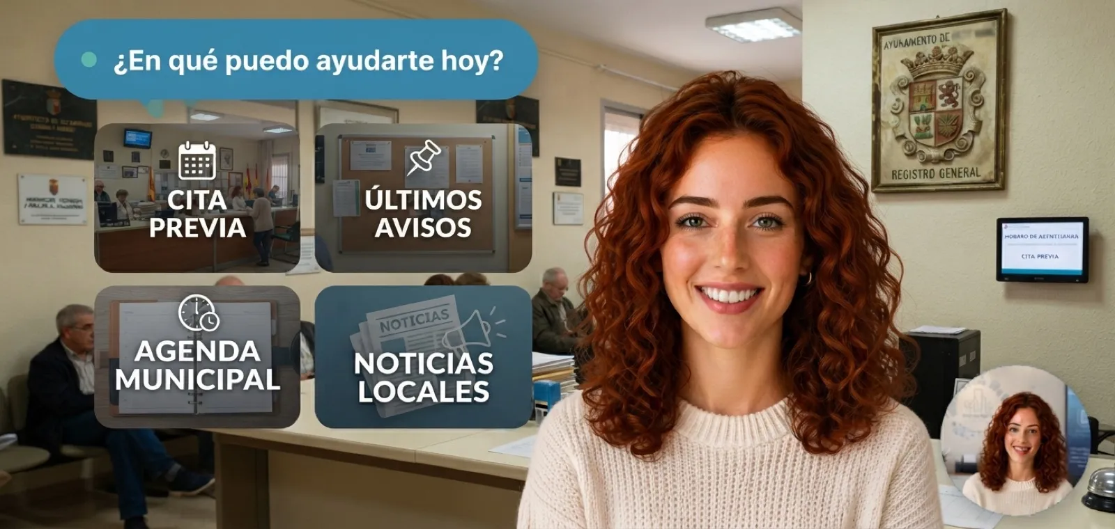 Vecino preguntando al chatbot del Ayuntamiento por WhatsApp